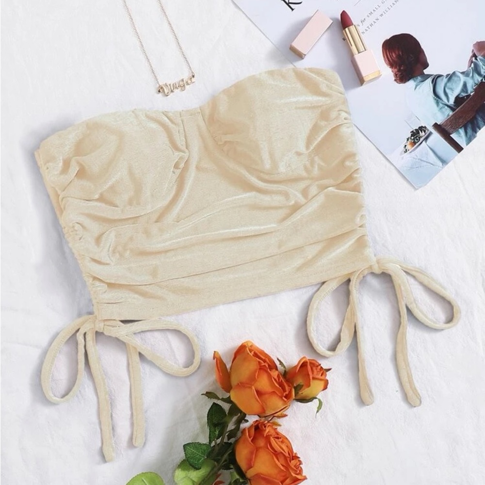 Champagne tube top ✨